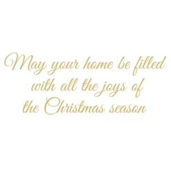 Caspari Christmas And Holiday Cards|Boxed Holiday Cards|Golden Christmas Tree And Staircase Classic Boxed Christmas Cards - includes 15 cards & envelopes