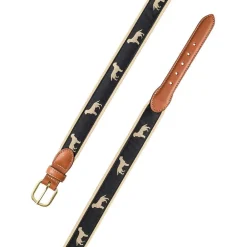 Barrons-Hunter Tailgates|Golden Dog Motif Belt