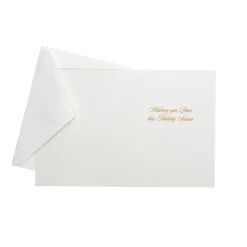 Caspari Christmas And Holiday Cards|Boxed Holiday Cards|Golden Peace Dove Classic Boxed Christmas Cards - includes 15 cards & envelopes