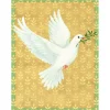 Personalization by Caspari Personalized Holiday Cards|Personalized Christmas Cards|Golden Peace Dove Personalized Christmas Cards