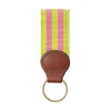 Barrons-Hunter Father'S Day|Grass & Pink Key Ring with Leather Trim
