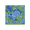 Caspari Boxed Cocktail Napkins|Green And Blue Plate Boxed Cocktail Napkins - 40 Per Box