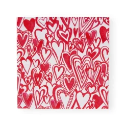 Caspari Christmas Napkins|Valentine'S Day|Groovy Love Luncheon Napkins - 20 Per Package