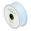 Caspari Ribbons & Bows|Grosgrain Light Blue Wired Narrow Ribbon - 1 Spool Of Ribbon