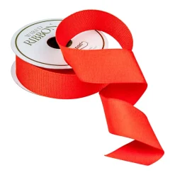 Caspari Ribbons & Bows|Grosgrain Mandarin Wired Narrow Ribbon - 1 Spool Of Ribbon