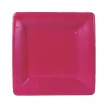Caspari Cocktail Party|Bridal Shower|Grosgrain Square Paper Salad & Dessert Plates in Rose - 8 Per Package
