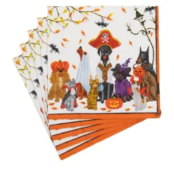 Caspari Halloween|Paper Luncheon Napkins|Halloween Pets Recycled Luncheon Napkins - includes 20 Luncheon Napkins
