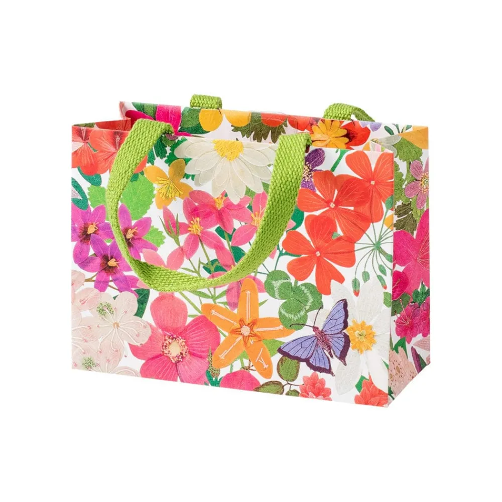 Caspari Gift & Bottle Bags|Halsted Floral Small Gift Bags - 1 Each