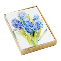 Caspari Note Cards|Handpainted Spring Flowers Assorted Boxed Note Cards - 8 Note Cards & 8 Envelopes