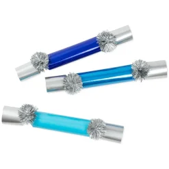 Caspari Christmas Crackers|Hanukkah|Hanukkah Candles Slim Crackers, 10 Inch - 8 per box