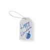 Caspari Christmas Gift Tags & Labels|Hanukkah|Happy Hanukkah Classic Foil Gift Tags - 4 Per Package