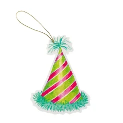 Caspari Birthday|Gift Tags & Enclosure Cards|Hats Off Decorative Die-Cut Gift Tags - 2 Per Package