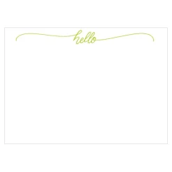 Caspari Correspondence Cards|Hello Script Correspondence Cards - 12 Per Package