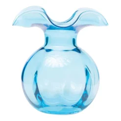 Vietri Memorial Day|Vases & Centerpieces|Hibiscus Bud Vase in Aqua - 1 Each