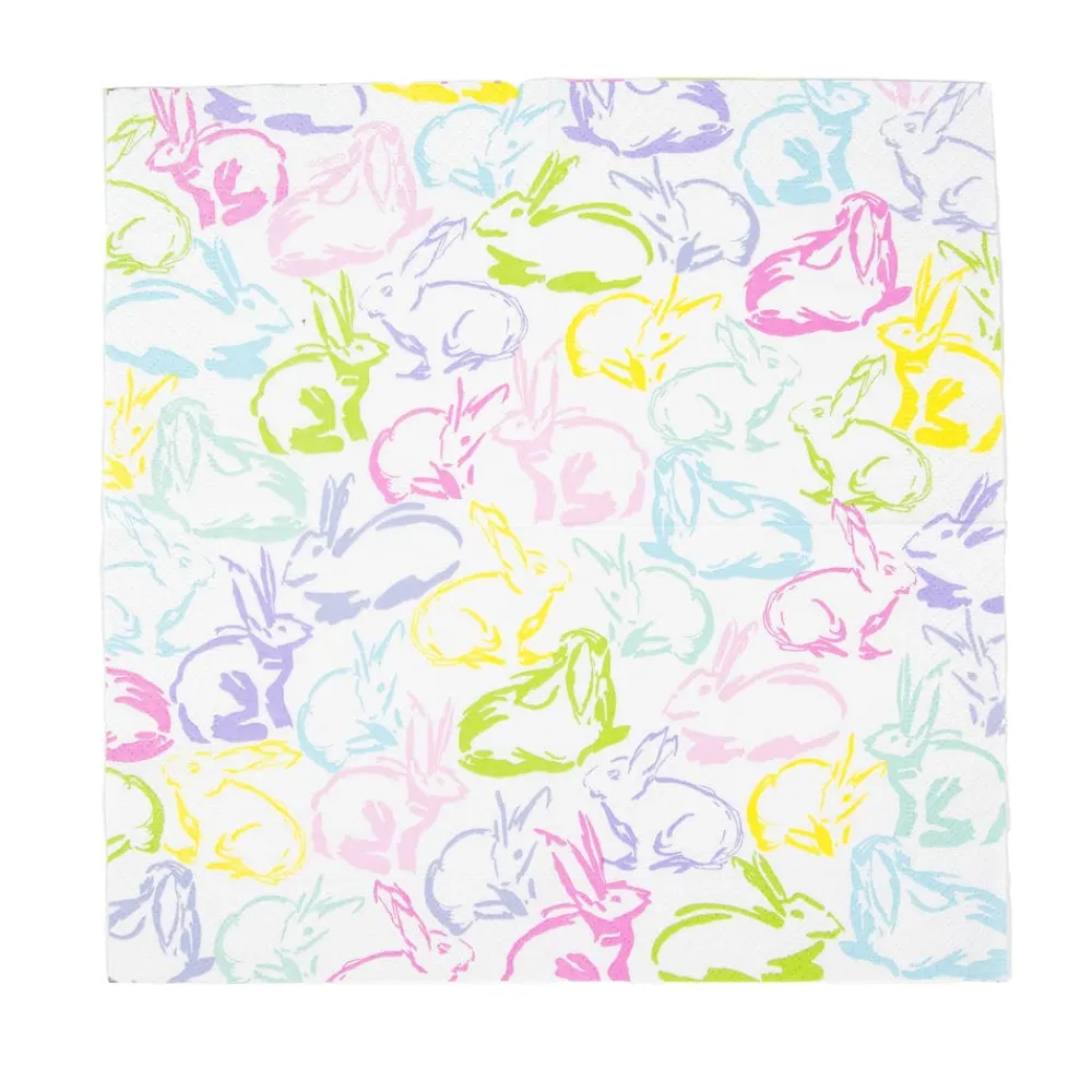 Caspari Easter|Paper Cocktail Napkins|Hip Hop Cocktail Napkins - 20 Per Package