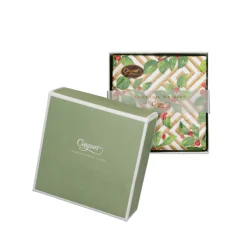 Caspari Boxed Cocktail Napkins|Holly And Fretwork White Boxed Cocktail Napkins - includes 12 Boxed Cocktail Napkins