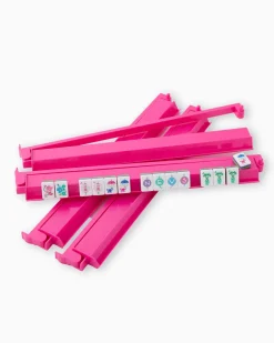 Oh My Mahjong Darjeeling|Hot Pink Mahjong Rack & Pushers - Set of 4