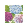 Caspari Paper Cocktail Napkins|Hydrangea Garden Paper Cocktail Napkins in Blue - 20 Per Package