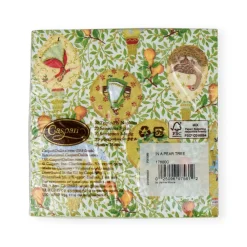 Caspari Christmas Napkins|Paper Cocktail Napkins|In A Pear Tree Cocktail Napkins - 20 Per Package