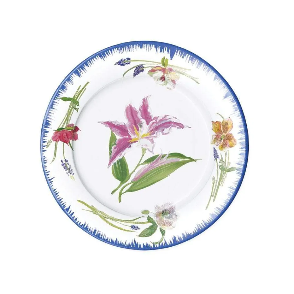 Caspari Paper Salad And Dessert Plates|Isabelle's Garden Paper Salad & Dessert Plates - 8 Per Package
