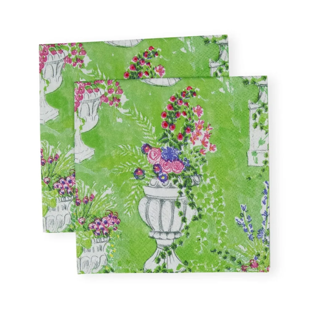 Caspari Paper Cocktail Napkins|Jardin De Luxembourg Paper Cocktail Napkins - 20 per Package