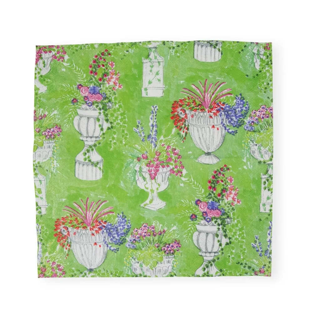 Caspari Paper Cocktail Napkins|Jardin De Luxembourg Paper Cocktail Napkins - 20 per Package