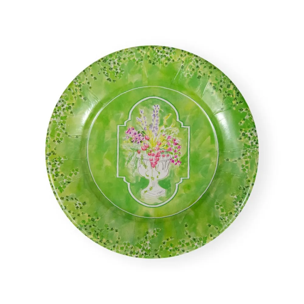 Caspari Paper Salad And Dessert Plates|Jardin De Luxembourg Salad & Dessert Plates - 8 Per Package
