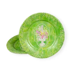 Caspari Paper Salad And Dessert Plates|Jardin De Luxembourg Salad & Dessert Plates - 8 Per Package