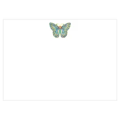 Caspari Correspondence Cards|Jeweled Butterfly Foil Correspondence Cards - 12 Per Package