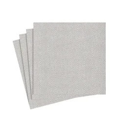 Caspari Paper Cocktail Napkins|Jute Paper Linen Cocktail Napkins in Flax - 15 Per Package