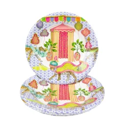 Caspari Paper Salad And Dessert Plates|Kasbah Salad & Dessert Plates - 8 Per Package