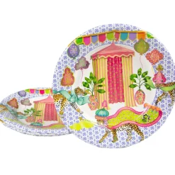 Caspari Paper Salad And Dessert Plates|Kasbah Salad & Dessert Plates - 8 Per Package