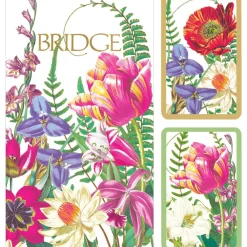 Caspari Mother'S Day|Bridge|La Dolce Vita Jumbo Bridge Gift Sets - 2 Playing Card Decks & 2 Score Pads