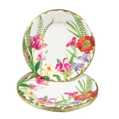 Caspari Paper Salad And Dessert Plates|La Dolce Vita Salad & Dessert Plates - 8 Per Package