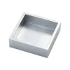 Caspari Lacquerware|Engagement Party|Lacquer Cocktail Napkin Holder in Silver - 1 Each