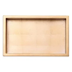 Caspari Lacquerware|Tailgates|Lacquer Guest Towel Napkin Holder in Gold - 1 Each