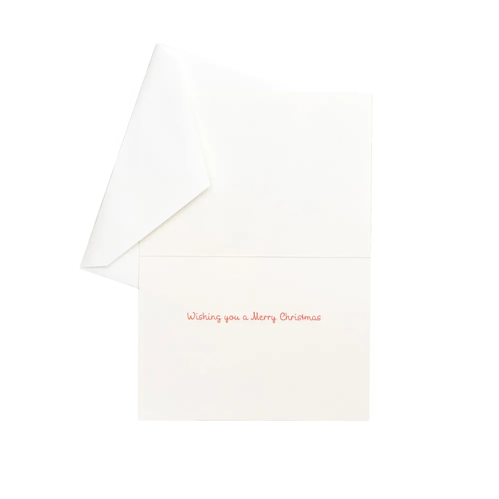 Caspari Christmas And Holiday Cards|Boxed Holiday Cards|Lighted Christmas Trees Small Boxed Christmas Cards - includes 15 cards & envelopes