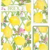 Caspari Mother'S Day|Bridge|Limoncello Bridge Gift Sets - 2 Playing Card Decks & 2 Score Pads