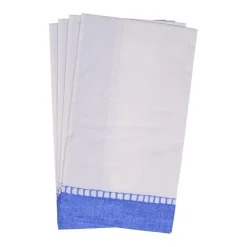 Caspari Tailgates|Graduation Celebration|Linen Blue Guest Towel - 15 count