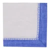 Caspari Tailgates|Paper Cocktail Napkins|Linen Blue Napkin Cocktail - 20 count