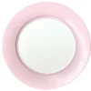 Caspari Bridal Shower|Birthday|Linen Border Paper Dinner Plates in Petal Pink - 8 Per Package