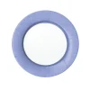 Caspari Bridal Shower|Baby Shower|Linen Border Paper Salad & Dessert Plates in Lavender - 8 Per Package