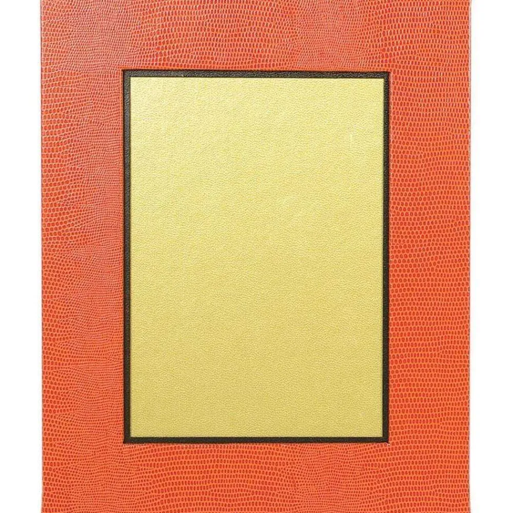 Caspari Mother'S Day|Pictures, Frames & Clocks|Lizard 5" x 7" Picture Frame in Orange - 1 Each