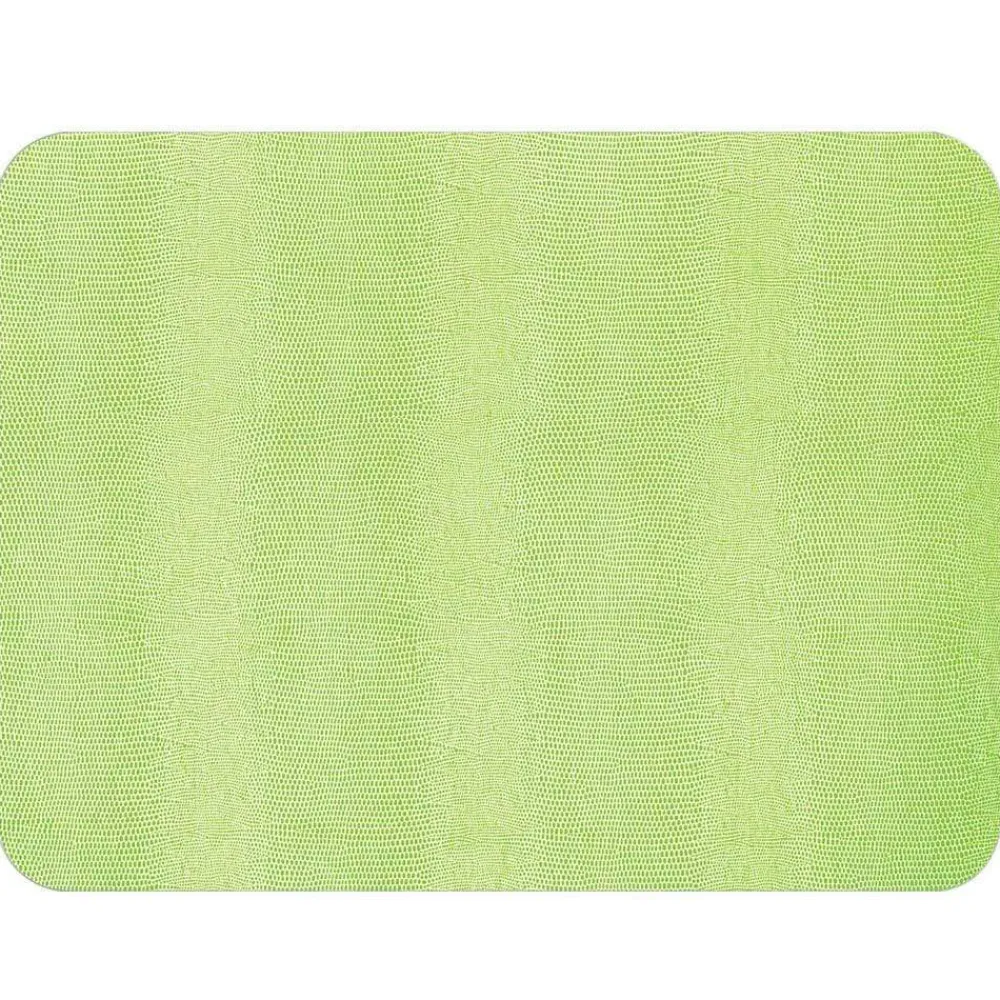 Caspari Easter|Placemats|Lizard Felt-Backed Placemat in Green - 1 Each