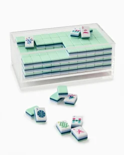 Oh My Mahjong Liberty|Goldie|Mahjong Acrylic Tile Box - Clear Lid