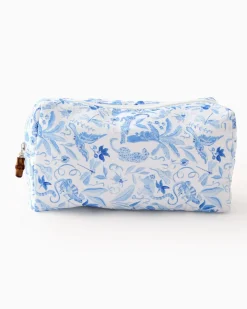 Oh My Mahjong Liberty|Darjeeling|Mahjong Tile Storage Bag - Amazon Blue
