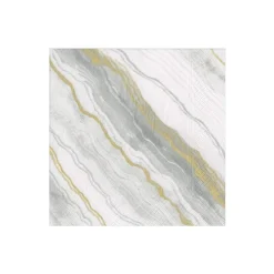 Caspari Hanukkah|Paper Cocktail Napkins|Marble Paper Cocktail Napkins in Grey - 20 Per Package