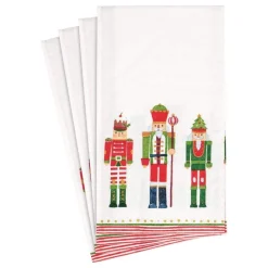 Caspari Christmas Napkins|Paper Guest Towels|March of the Nutcrackers Paper Guest Towel Napkins - 15 Per Package