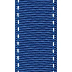 Caspari Ribbons & Bows|Marine Blue & White Grosgrain Wired Ribbon - 9 Yard Spool