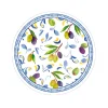 Caspari Paper Salad And Dessert Plates|Mediterranean Blue Paper Salad & Dessert Plates - 8 Per Package